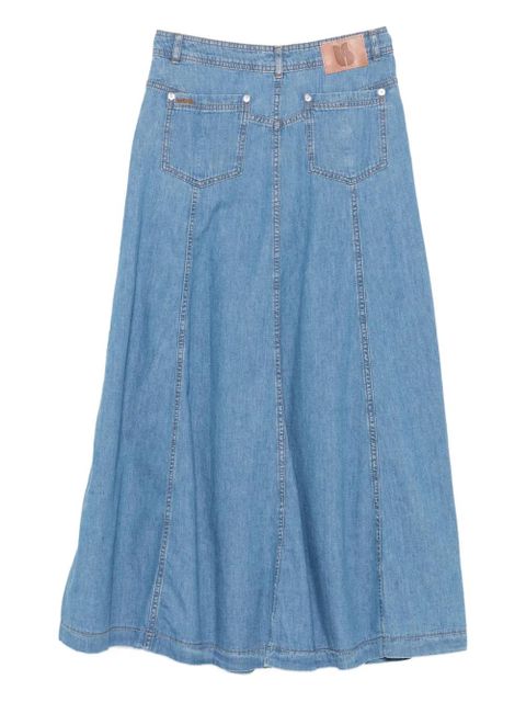Ba&Sh Laddie button-front denim midi skirt - Blue - zdjęcie produktu nr 2