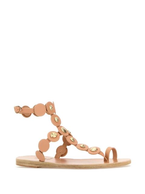 Ancient Greek Sandals Madison leather disc-embellished sandals - Neutrals - zdjęcie produktu nr 2