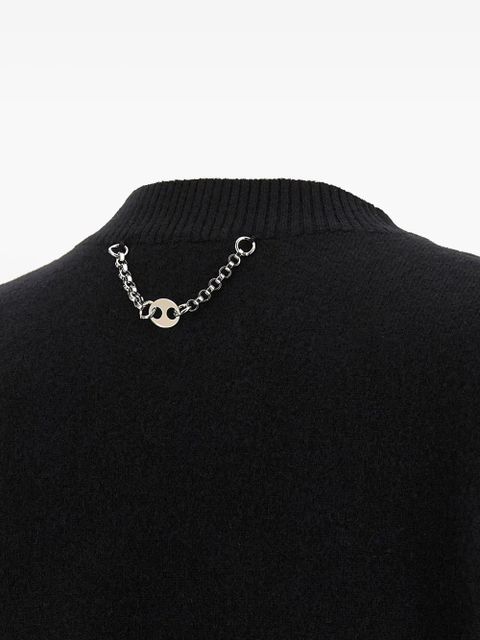 Rabanne crew-neck sweater - Black