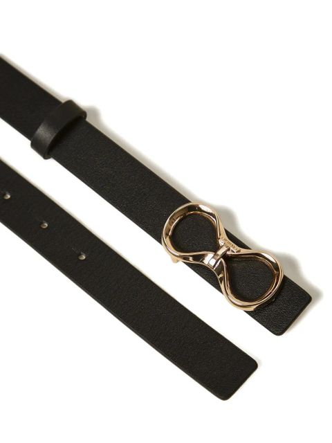 TWINSET logo-buckle reversible leather belt - Black - zdjęcie produktu nr 2
