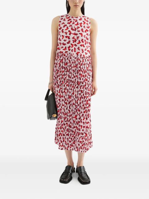 Jil Sander floral-print midi dress - Pink