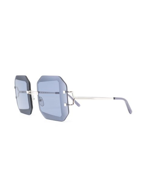 Marni Eyewear oversized square-frame sunglasses - Blue