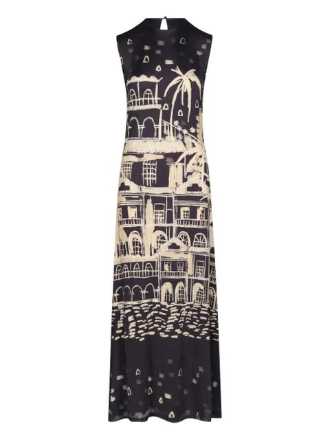 Johanna Ortiz Cardinal Direction printed maxi dress - Black - zdjęcie produktu nr 1