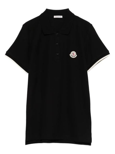 Moncler logo polo T-shirt - Black - zdjęcie produktu nr 1