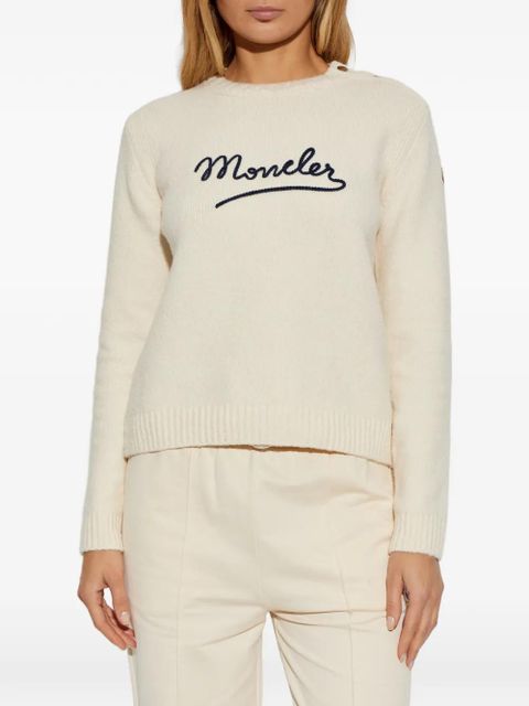 Moncler button-detail sweater - Neutrals