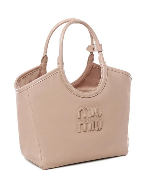 Miu Miu top-handle logo totebag - Neutrals