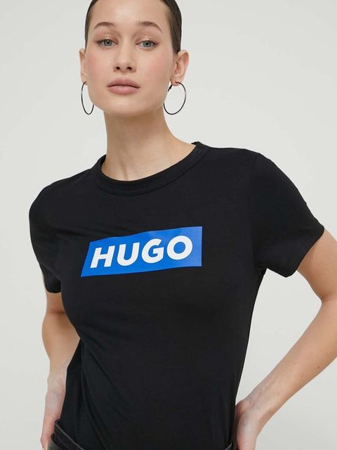 Hugo Blue t-shirt bawełniany Classic Tee_B - zdjęcie produktu nr 1