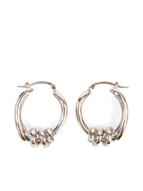 MM6 Maison Margiela Knot earrings - Silver - zdjęcie produktu nr 1