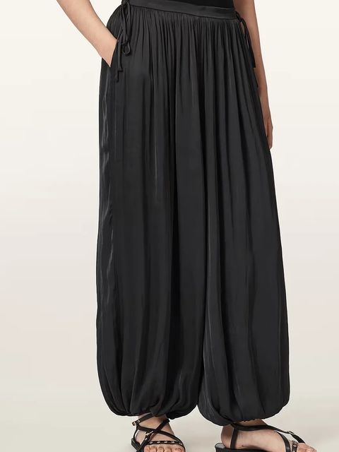 AllSaints spodnie baggy damskie ESHE - zdjęcie produktu nr 1