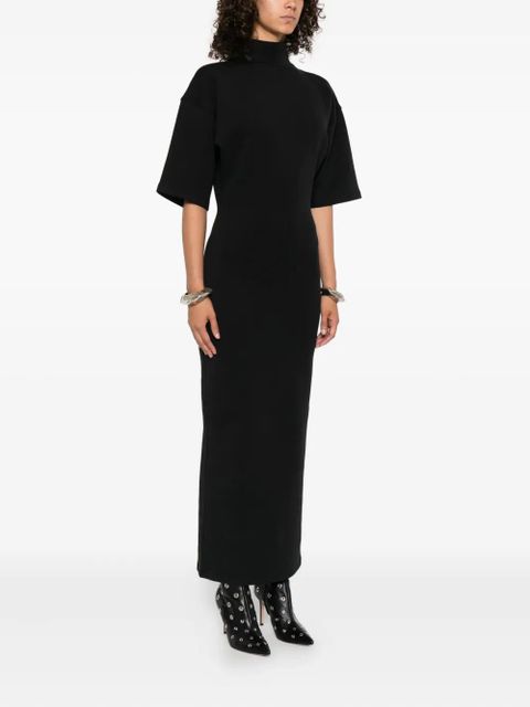 Jean Paul Gaultier high-neck maxi dress - Black