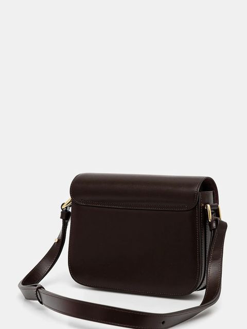 A.P.C. torebka skórzana A.P.C. Sac Grace Mini PXBMW-F61515 BLACK kolor brązowy