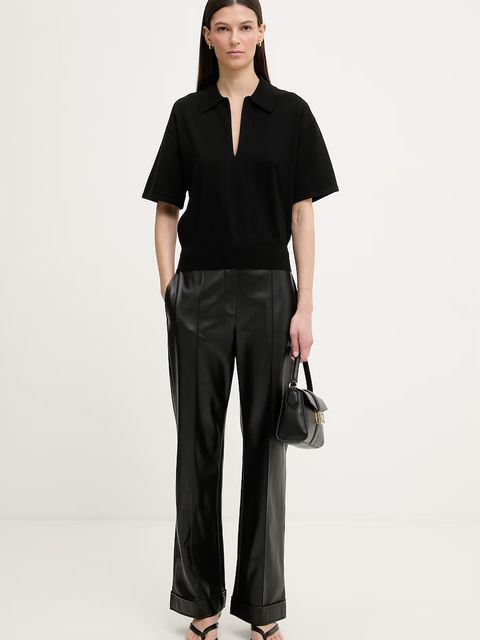 Calvin Klein polo swetrowe damskie z wiskozą - zdjęcie produktu nr 1