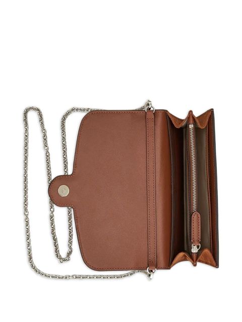 Lauren Ralph Lauren medium Adair logo chain crossbody bag - Brown