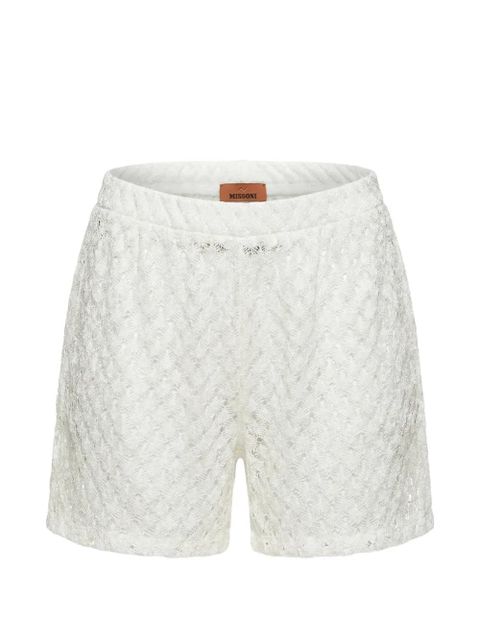 Missoni knitted mini shorts - White - zdjęcie produktu nr 1