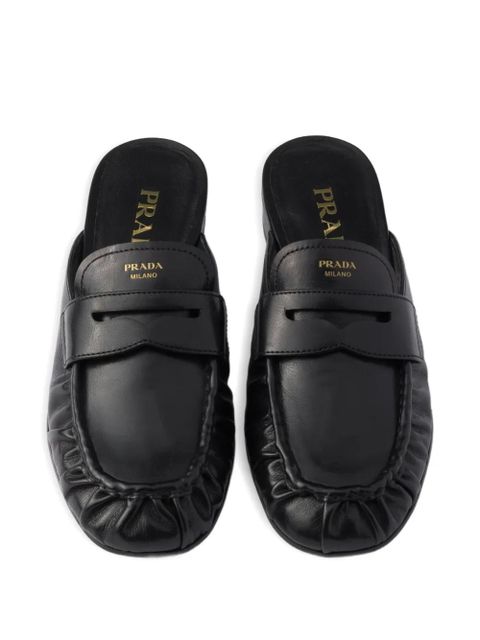 Prada leather mules - Black