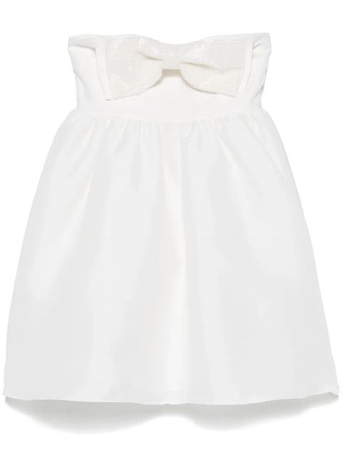 Self-Portrait taffeta bandeau mini dress - White - zdjęcie produktu nr 1