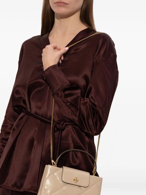 Tory Burch Double T motif quilted-desing tote bag - Neutrals