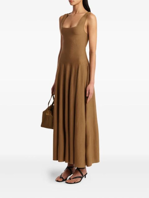 KHAITE Jodie dress - Brown
