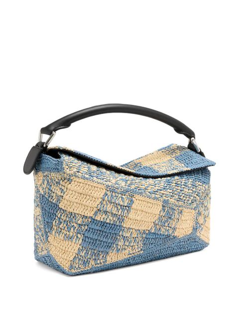 LOEWE x Paula’s Ibiza small Puzzle Edge tote bag - Blue