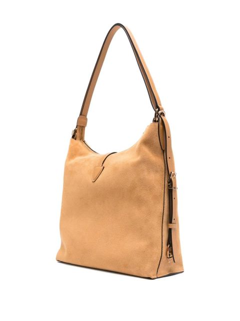 Tod's Timeless suede T-buckle shoulder bag - Brown - zdjęcie produktu nr 2