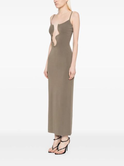 Christopher Esber Salacia wire column dress - Green