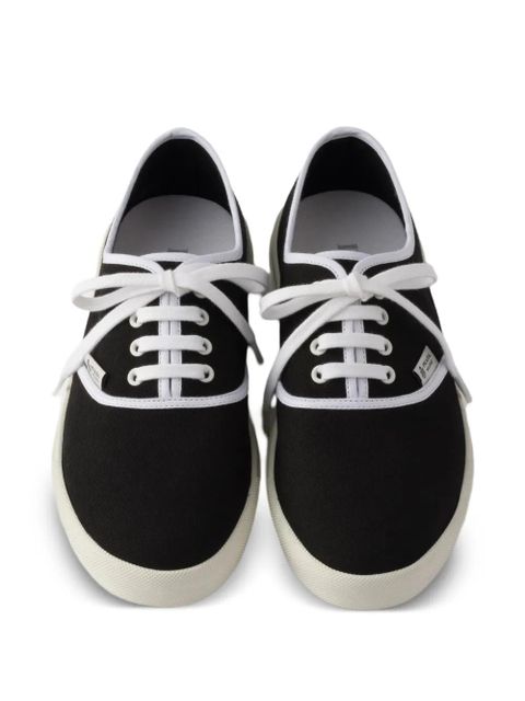 Prada lace-up round-toe sneakers - Black