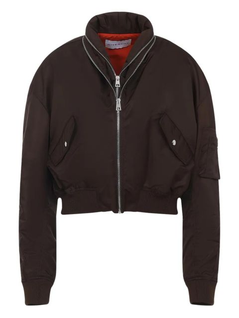Givenchy zip-fastening bomber jacket - Brown - zdjęcie produktu nr 1