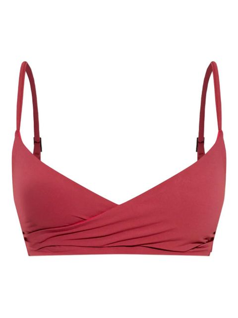 Bond-eye wrap bikini top - Red - zdjęcie produktu nr 1