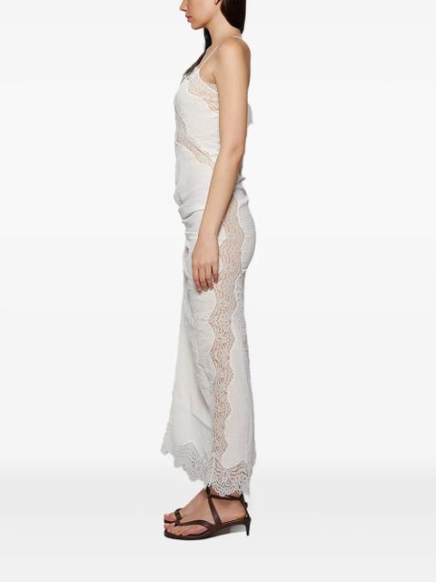 Christopher Esber lace-insert cami dress - White