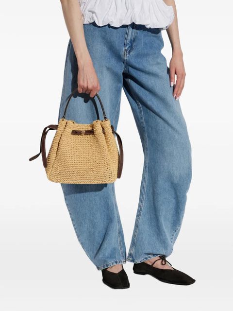 Tory Burch Romy leather trim paper tote bag - Neutrals - zdjęcie produktu nr 2