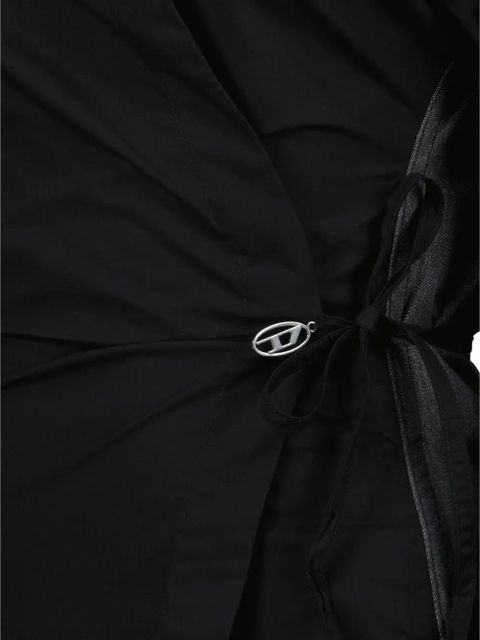 Diesel cotton wrap shirt - Black - zdjęcie produktu nr 2