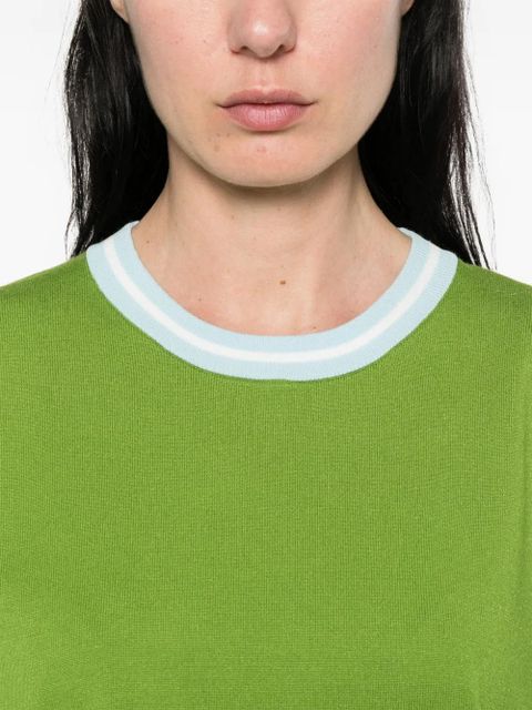 Essentiel Antwerp contrasting-trims T-shirt - Green