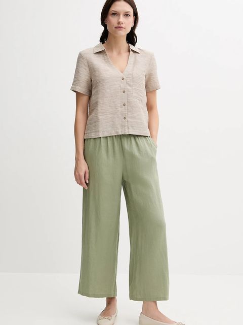 United Colors of Benetton spodnie lniane - zdjęcie produktu nr 2