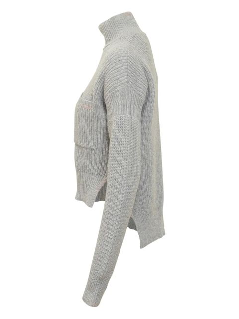 Marni turtleneck pocket sweater - Grey