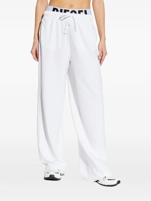 Diesel Leslie-D-Pop drawstring waistband track pants - White