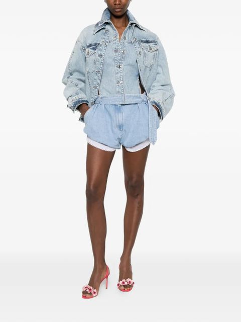 Magda Butrym belted shorts - Blue - zdjęcie produktu nr 2