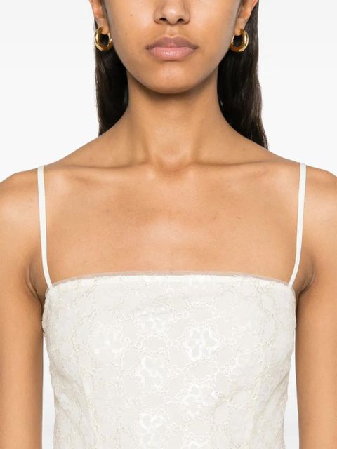 ROTATE BIRGER CHRISTENSEN beaded mini dress - Neutrals