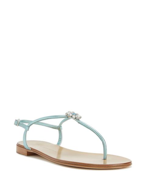 Giuseppe Zanotti Geltrude crystal-embellished sandals - Blue