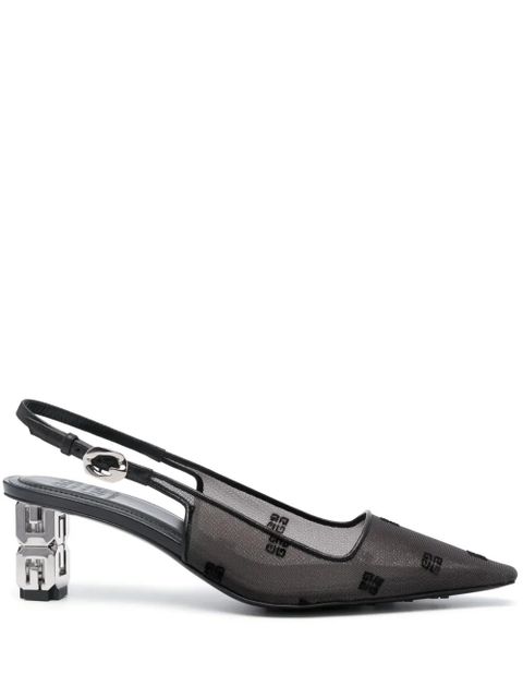 Givenchy 65mm logo-plaque leather pumps - Black - zdjęcie produktu nr 1