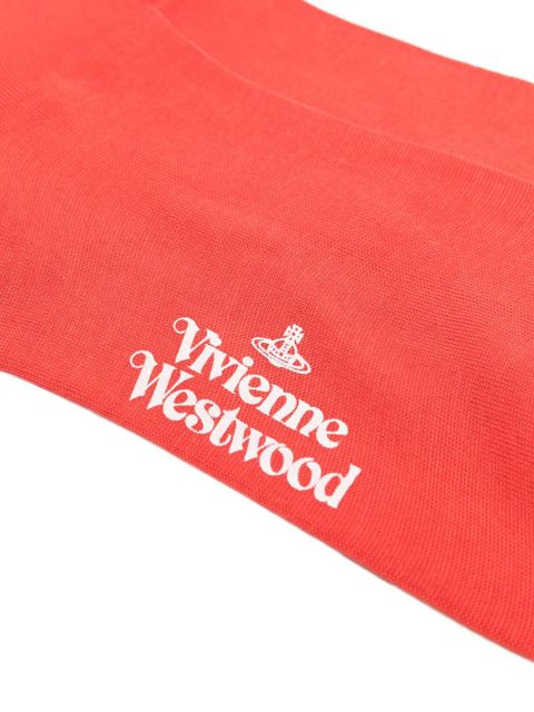 Vivienne Westwood Orb-embroidery socks - Red - zdjęcie produktu nr 2