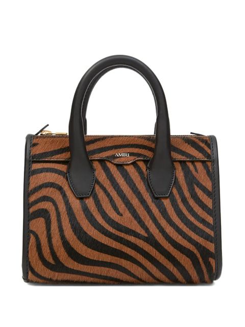 AMIRI micro Triangle Zebra tote bag - Brown - zdjęcie produktu nr 1