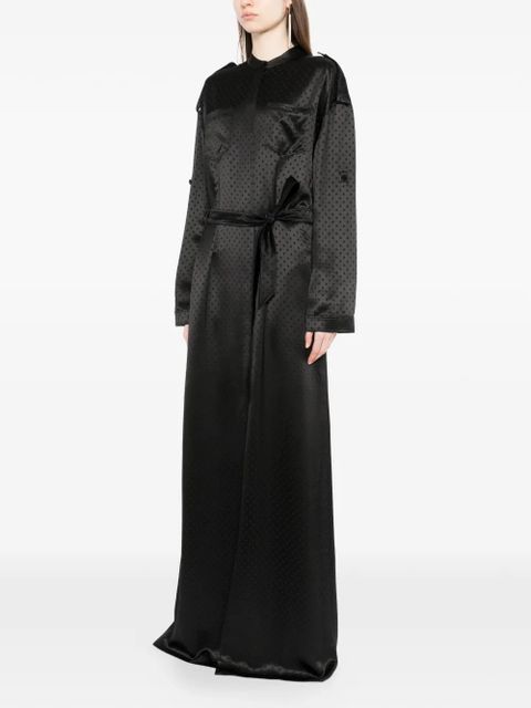 TOM FORD polka-dot tie waist dress - Black - zdjęcie produktu nr 2