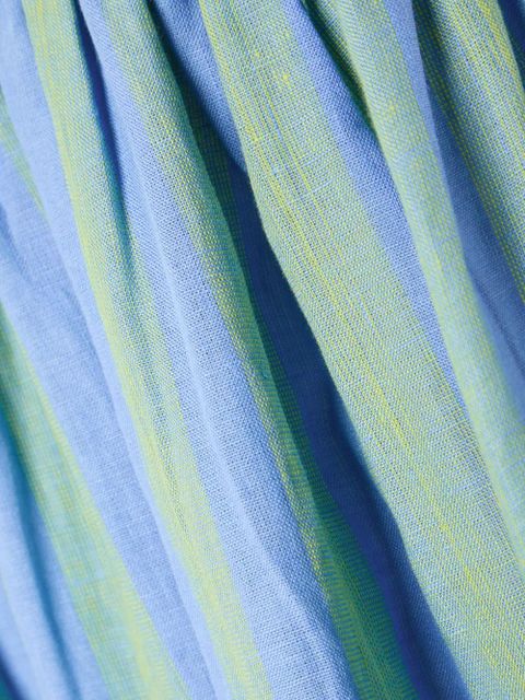 STAUD Procida striped linen skirt - Blue - zdjęcie produktu nr 2