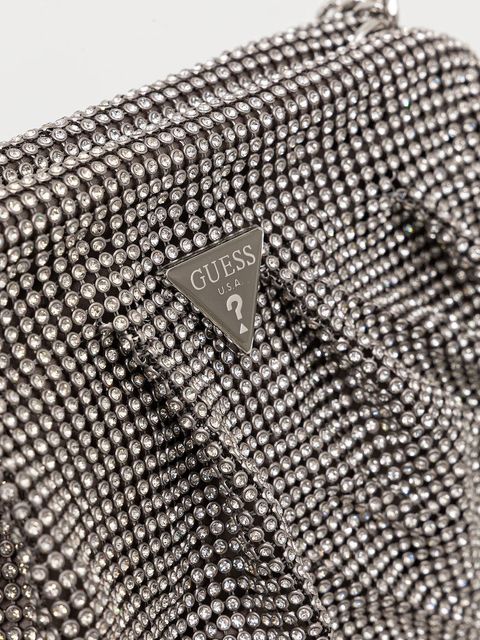 Guess kopertówka ZALINA kolor srebrny HWRY93 50710