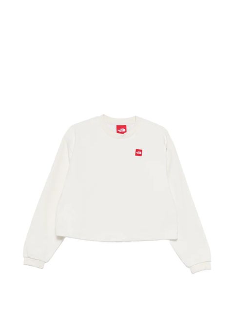 The North Face cropped logo-detail sweatshirt - Neutrals