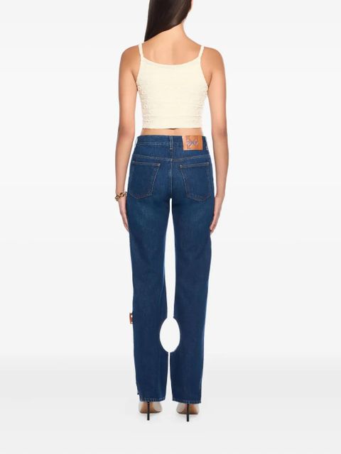 Off-White monogram embossed terry top - Neutrals