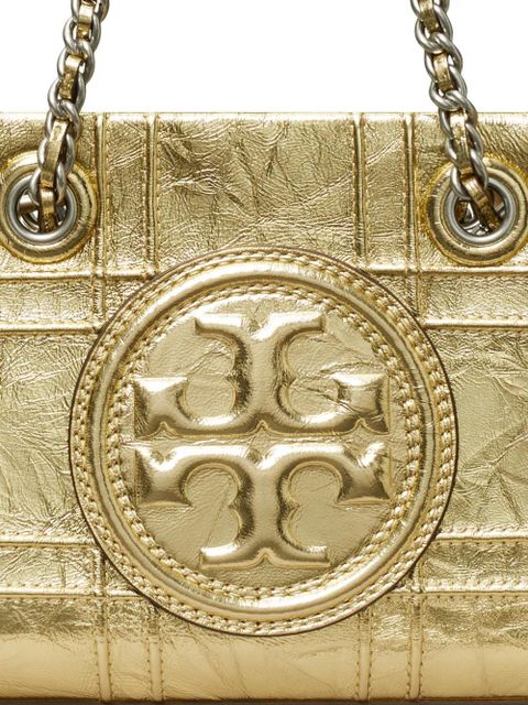 Tory Burch mini Fleming Soft Metalling Chain quilted tote bag - Gold