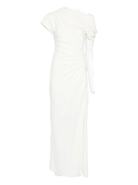 Simkhai Kally draped asymmetric-shoulder maxi dress - White