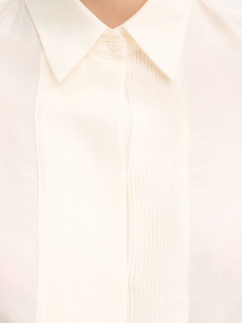 BOSS koszula z wełną damska kolor beżowy regular z kołnierzykiem klasycznym 50548399