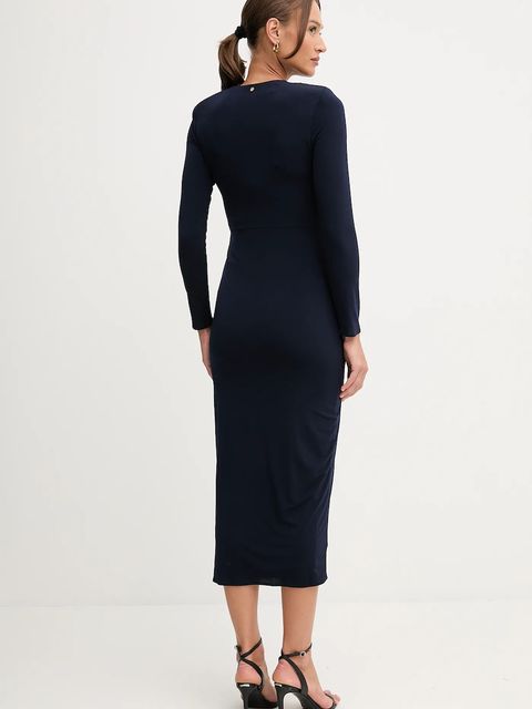 Pedro del Hierro sukienka kolor granatowy maxi prosta 6192934